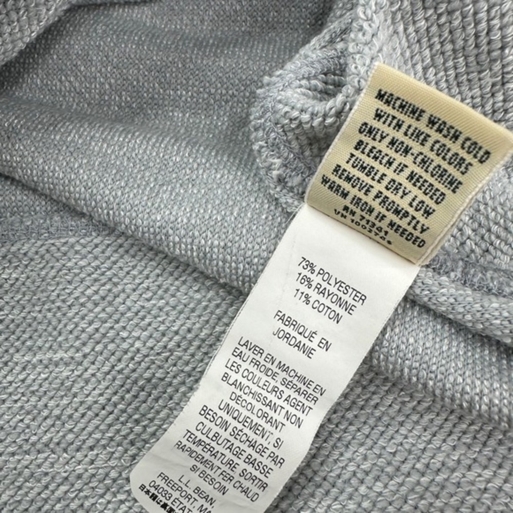 L.L.Bean Womens Gray Shawl Neck Pullover Athletic Sweatshirt‎ Size Medium - Picture 12 of 16